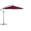 Image de Parasol rond décentré Janeiro 3 m bordeaux Hespéride