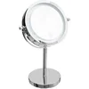 Image de - Miroir Pivotant Rond sur Pied "Led" 29cm Argent