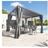 Image de Tonnelle 4x3 m Avila graphite avec rails Hespéride