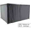 Image de Rideaux opaques pour tonnelle Belize 3,8x3m Hespéride