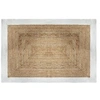 Image de Tapis jute naturel bord blanc 120x170