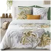 Image de Parure de lit Monstera blanc et vert 240x220