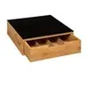 Image de - Porte-Capsules Tiroir "Blackbamboo" 30cm Naturel