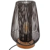 Image de Lampe a poser en métal filaire - E27 - 40 W - H. 40,5 cm - Noir