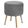 Image de Créateur d'intérieur - Tabouret Design en Velours Solaro 41cm Gris