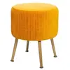 Image de Créateur d'intérieur - Tabouret Design en Velours "Solaro" 41cm Jaune