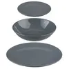 Image de Assietes Céramique Gris (18 Pièces)