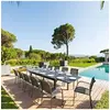 Image de Table rectangulaire extensible Piazza 12 p. graphite Hespéride