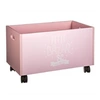 Image de Coffre à roulettes pour enfant coloris rose