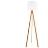 Image de Lampadaire trépied bambou blanc Bahi
