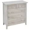 Image de Commode Charme 5 tiroirs bois Atmosphera