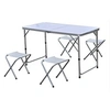 Image de Be Toys - Table pliante d'extérieur et ses 4 tabourets - Gris