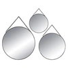 Image de Créateur d'intérieur - Lot de 3 Miroirs Métal "Ronds" 29cm Noir
