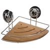 Image de - Etagère d'Angle de Douche Ventouse 26cm Naturel