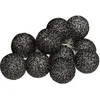 Image de Atmosphera - Guirlande LED 10 boules - Noir argenté