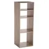 Image de - Etagère rectangulaire 4 cases Mix - Couleur Bois - L. 34,5 x P. 32 x H. 100,5 cm