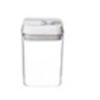 Image de - Bocal en Plastique Carré "Oslo" 800ml Transparent