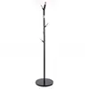 Image de Porte manteaux métal bois 6 tiges noir