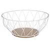 Image de - Corbeille à fruits en métal Filaire - Diam. 28 cm - Blanc - Filaire