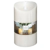 Image de bougie pilier led rustique 10x20cm blanc cassé - 148104A