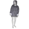 Image de Sweat plaid gris manches flanelle TU