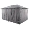Image de Hespéride - 6 Toiles de Tonnelle Santorini Ardoise 4x3 m, Pas de Structure, Rideaux Uniquement - pour Jardin, Terrasse, Barnum en occasion ou reconditionné