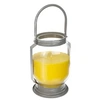 Image de bougeoir et bougie citronnelle 1.8kg - jja 133205