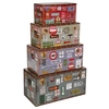 Image de Malles décor city lot de 4 Atmosphera