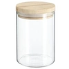 Image de - Bocal en Verre Pops 600ml Transparent & Naturel