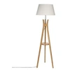 Image de Lampadaire trépied bambou Kalo blanc