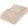 Image de plaid microfibre - 130 x 180 cm - beige