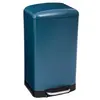 Image de Poubelle 30l en métal finition mate - coloris bleu pétrole