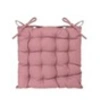 Image de Galette de chaise matelassée - 38 x 38 cm - Rose
