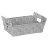 Image de - Panier de Rangement "Biseauté" 28cm Gris