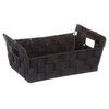 Image de - Panier de Rangement "Biseauté" 28cm Noir