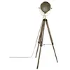 Image de Lampadaire métal et bois Ebor bronze Atmosphera