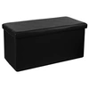 Image de Atmosphera - Banquette coffre pliable Loft - L. 76 x H. 37,5 cm - Noir