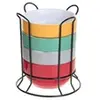 Image de Set de 4 bols sur rack - 50 cl - Faïence et porcelaine