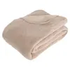 Image de Plaid grand modèle microfibre 180x230 cm coloris lin - Lin