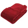 Image de Plaid grand modèle microfibre 180x230 cm rouge Atmosphera