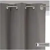 Image de Créateur d'intérieur - Lot de 2 Rideaux Occultants "Kerry" 135x240cm Gris