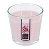 Image de Bougie parfumée à la rose - 13,5 x 12,5 cm - Verre - Rose
