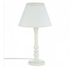 Image de Lampe blanche en bois 36 cm de hauteur