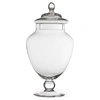 Image de - Bonbonnière sur Pied en Verre Elma 30cm Transparent