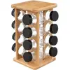 Image de FIVE Simply Smart - Présentoir à Epices Rotatif "16 Pots" 28cm Bambou