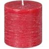 Image de Comptoir de la Bougie - Bougie Ronde "Rustic" 7cm Rouge