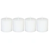 Image de Comptoir de la Bougie - Lot de 4 Bougies Votives "Rustic" 4,5cm Blanc