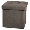 Image de Pouf coffre pliant Lysandre gris