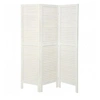Image de Paravent 3 panneaux bois blanc