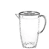Image de - Pichet à Eau Plastique Martelé 2L Transparent